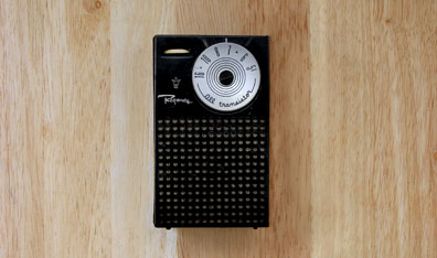 The pocket transistor radio, 1954