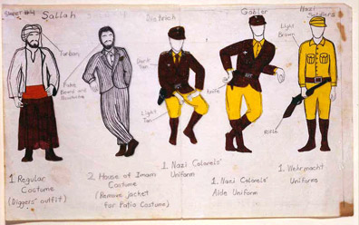 Costume sketches by Eric Zala.