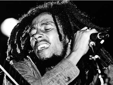 Bob Marley. Photo Getty Images/Express Newspapers.