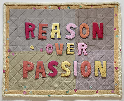 Reason Over Passion by Joyce Wieland. Courtesy National Gallery of Canada.