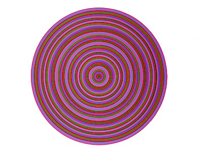 Chromatic Accelerator by Claude Tousignant. Courtesy National Gallery of Canada.