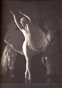 On the half shell: Nini Theilade as Venus in the Ballet Russe de Monte Carlo's Bacchanale. Courtesy Capri Films.