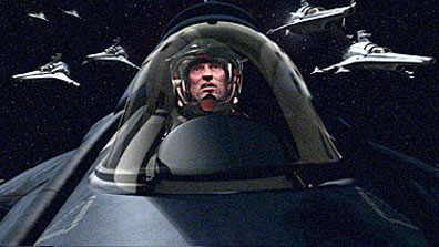 An image from the new Battlestar Galactica series. Courtesy Space: The Imagination Station.