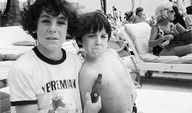 David (left) and Ken Dornstein in Florida in 1979. Courtesy Random House.