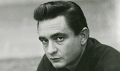 Big man, bigger hair: singer Johnny Cash.  Courtesy Sony BMG Music Entertainment/Twentieth Century Fox.