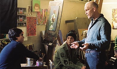 Hot for student: Professor Sandiford (John Malkovich, right) pays more attention to Jerome (Max Minghella, far left) than Jerome's art. Photo Suzanne Hanover/United Artists/Sony Pictures Classics/Mongrel Media.