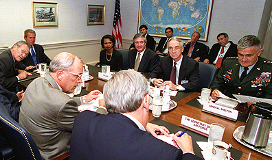 The war room: A Department of Defense strategy session. Photo Sony Pictures Classics/US Department of Defense.