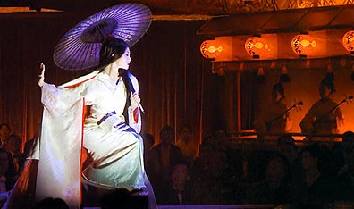 Dance macabre: Ziyi Zhang as a geisha named Sayuri in Memoirs of a Geisha. Photo David James. Courtesy Columbia Pictures.