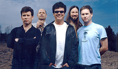 Take five: The Tragically Hip. From left, Gord Sinclair, Gord Downie, Paul Langlois, Rob Baker and Johnny Fay. Photo Richard Beland. Courtesy Universal Music.