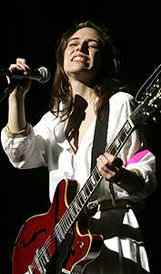 Smells like a winner: Leslie Feist, who licensed the song Mushaboom to Lacoste to promote its new fragrance for men. Photo Getty Images/Karl Walter.