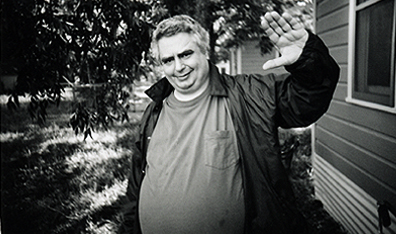 Shades of grey: Musician and artist Daniel Johnston, from the film The Devil and Daniel Johnston. Photo Jeff Feuerzeig/Sony Pictures Classics Inc/Mongrel Media.