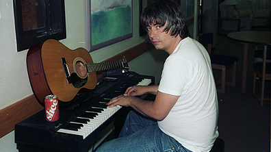 Songs in the key of life: Johnston at the piano. Photo Monica Dee/ Sony Pictures Classics/Mongrel Media.