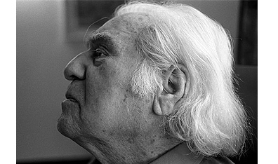 Irving Layton. Photo Terence Byrne. Courtesy Vehicule Press.