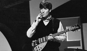 John Lennon at Twickenham Studios, London, 1963. Photo Terry O'Neill/Getty Images.