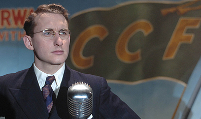 Michael Therriault plays the title role in Prairie Giant: The Tommy Douglas Story. Photo Allan Feildel.
