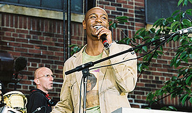 Before the fall: Dave Chappelle in Dave Chappelle's Block Party. Courtesy Odeon Films. 
