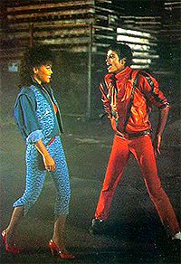 Before he became really scary: The video for Michael Jackson's Thriller, directed by John Landis. Courtesy Sony BMG Music (Canada).