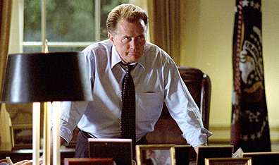 It ain't easy, running things: Martin Sheen as U.S. President Josiah Bartlet in The West Wing. AP Photo/Warner Brothers.
