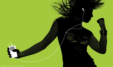 The ad that was everywhere in 2004: the iPod campaign. Photo by Matthew Welch. Courtesy Apple