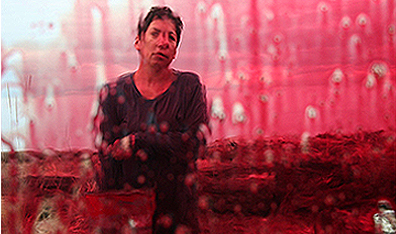 Production still from Fountain, by Rebecca Belmore. Photo José Ramón González. Courtesy The Belkin Gallery.