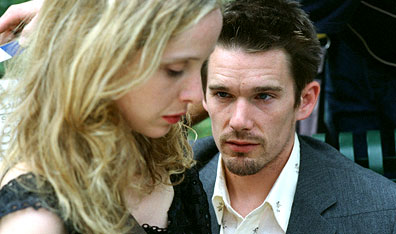 Reunited and it feels so good: Julie Delpy and Ethan Hawke in Richard Linklater's Before Sunset. Courtesy Warner Independent