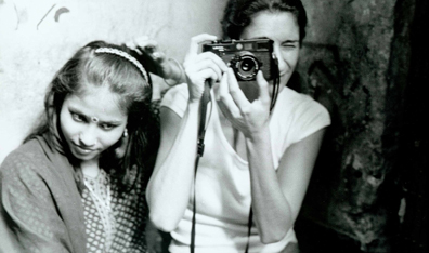 Documentary filmmaker Zana Briski in Calcutta. Courtesy Thinkfilm