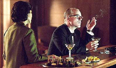 Shaken and stirred: Philip Seymour Hoffman as Truman Capote. Photo Attila Dory. Courtesy Mongrel Media.