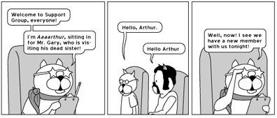 A sample of the comic strip Achewood, by Chris Onstad