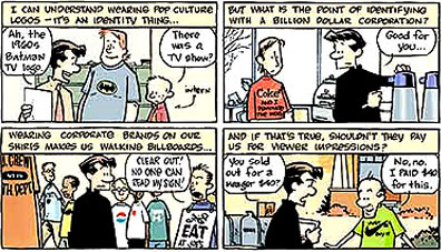A sample of the comic strip Achewood, by Chris Onstad