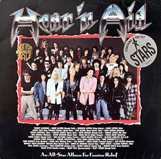 Hear 'n' Aid: Headbangers for famine relief. Courtesy Polygram International.