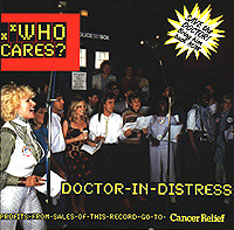 Who Cares: a charity single benefitting both cancer relief and the Dr. Who TV show. Courtesy Record Shack.