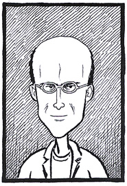 The artist as art: Chester Brown, a self-portrait. Courtesy Chester Brown.