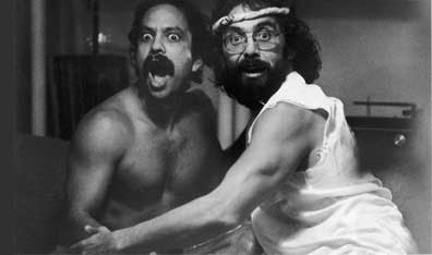 High-jinks: A production still from the movie Cheech & Chong's Nice Dreams.  Photo Columbia TriStar. Courtesy Getty Images. 