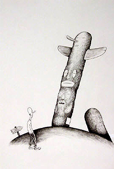 Untitled, by Jeff Ladouceur. 14 x 11 inches, graphite on paper. Courtesy Richard Heller Gallery.
