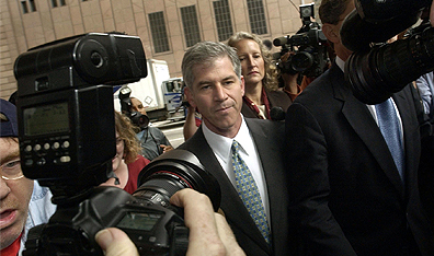 Footage of former Enron CFO Andy Fastow that appears in the film.  Courtesy Alliance Atlantis.