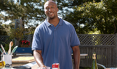 Cook out: Rob Rainford, frenetic host of Licence To Grill. Courtesy Food Network Canada.