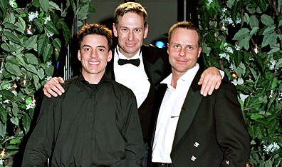 Set to tie the knot: Rob and Greg with their wily wedding planner. Photo Bryan Porterfield. Courtesy Global TV.