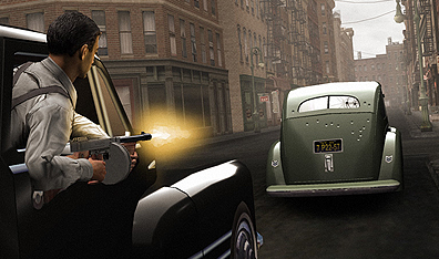 A New York minute in The Godfather videogame. Courtesy Electronic Arts.