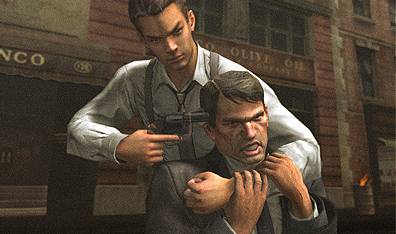 This is how gangsters negotiate. Courtesy Electronic Arts.
