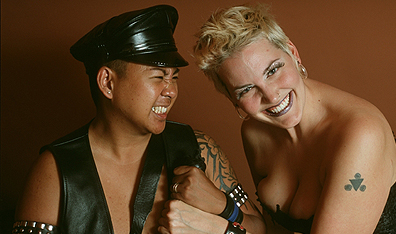 Liz and Reece live it up on the documentary cable show Kink. Courtesy Showcase Television. 