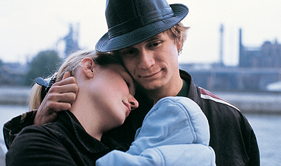 Family matters: From left, Sonia (Déborah François), Bruno (Jérémie Renier) and baby Jimmy in Luc and Jean-Pierre Dardenne's film, L'enfant. Photo Christine Plenus/Mongrel Media.