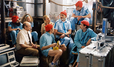 Motley Crew: Bill Murray and Team Zissou in The Life Aquatic. Photo by Philippe Antonello. Courtesy Touchstone Pictures