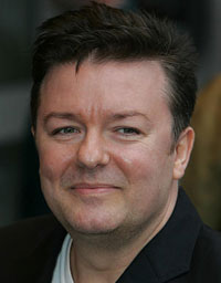 Ricky Gervais, creator of BBC's The Office. AP Photo by Alastair Grant.