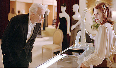 "See something you like?": Ray (Steve Martin) and Mirabelle (Claire Danes) get to know each other in Shopgirl. Courtesy Hyde Park Entertainment.