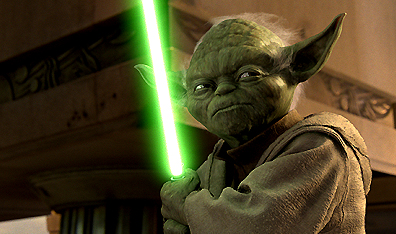 The inevitable return of Yoda in Star Wars: Episode III - Revenge of the Sith. Courtesy LucasFilm Ltd.