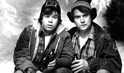 Rick Moranis (left) and Dave Thomas, as the characters Bob and Doug McKenzie. (CP PHOTO).