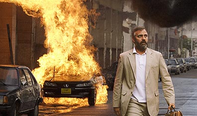Firestarter: CIA agent Bob Barnes (George Clooney) in Syriana. Courtesy Warner Bros.