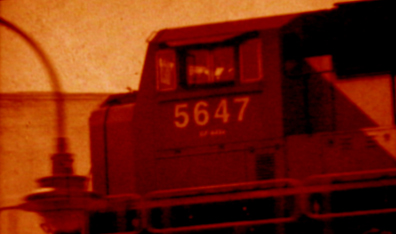 Still from the title film in Trains of Winnipeg - 14 Film Poems. Courtesy Clive Holden.