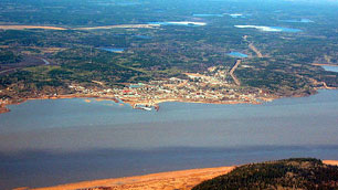 Aerial photo of Fort Chipewyan, submitted by Mark Elliott