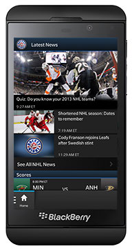 CBC Hockey for Blackberry 10